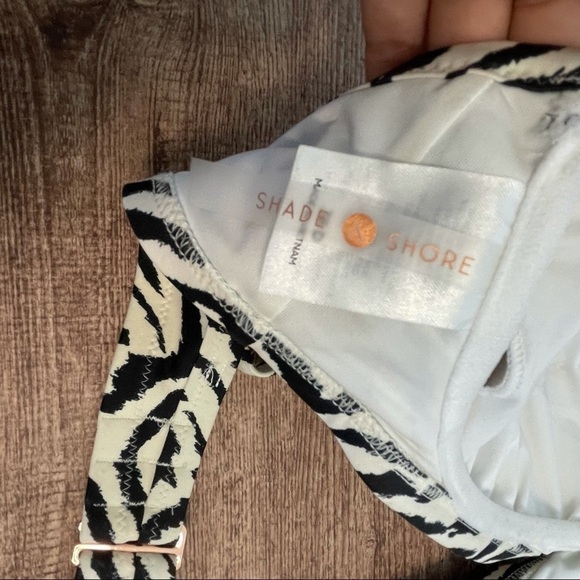 Shade & Shore Zebra Print Bralette Bikini Top - Picture 6 of 7